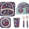 * Lunch Bags & Boxes | Spaceman 5 Piece Bamboo Dinner Set