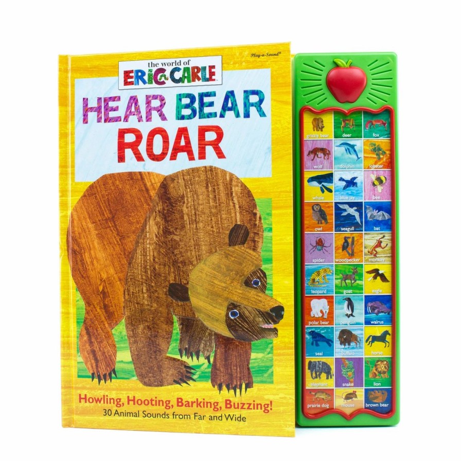 * Books With Sound | Eric Carle Hear Bear Roar Apple Sound Book