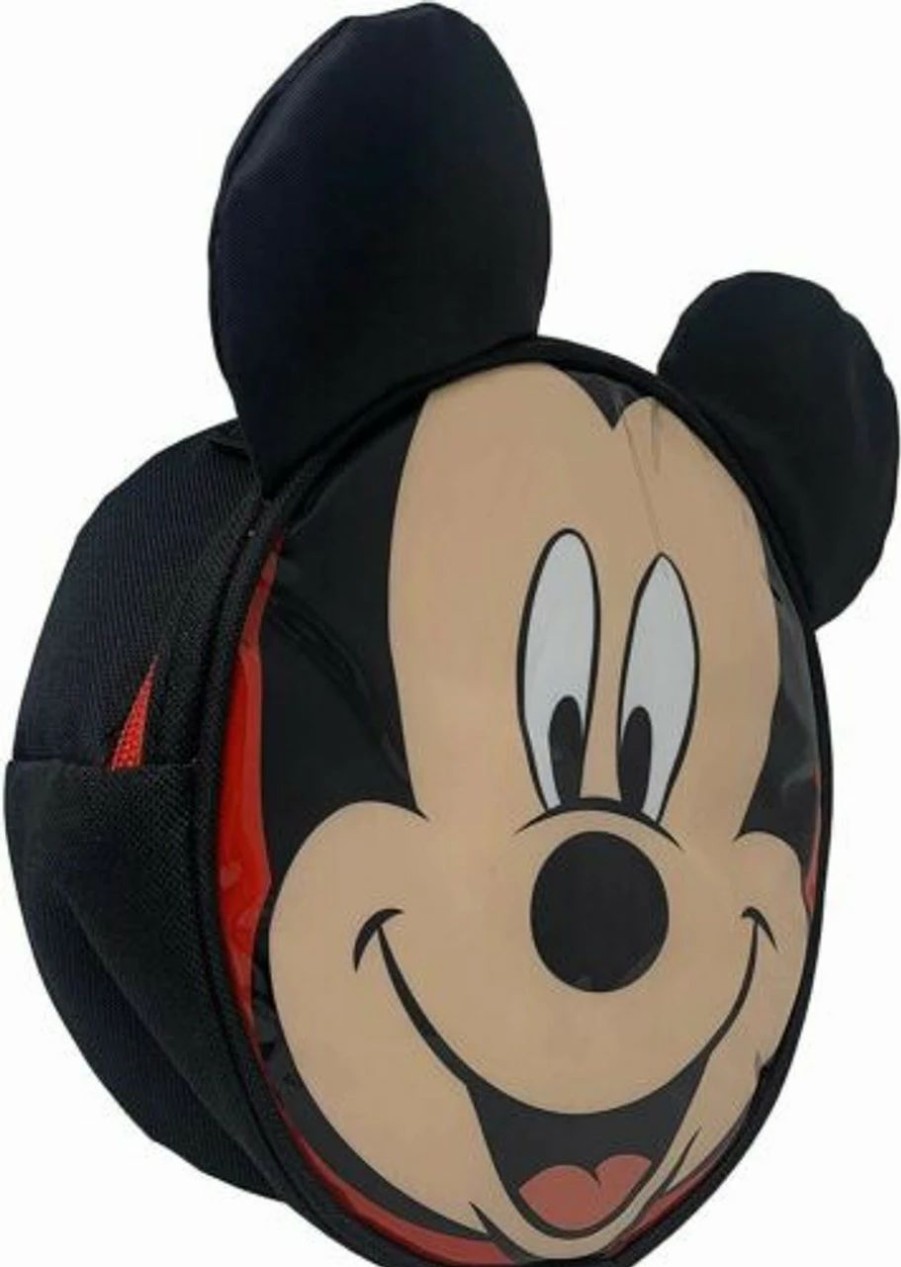 * Lunch Bags & Boxes | Mickey Mouse Lunch Bags Shiny Pvc Round Lunch Bag With Ears & Bow