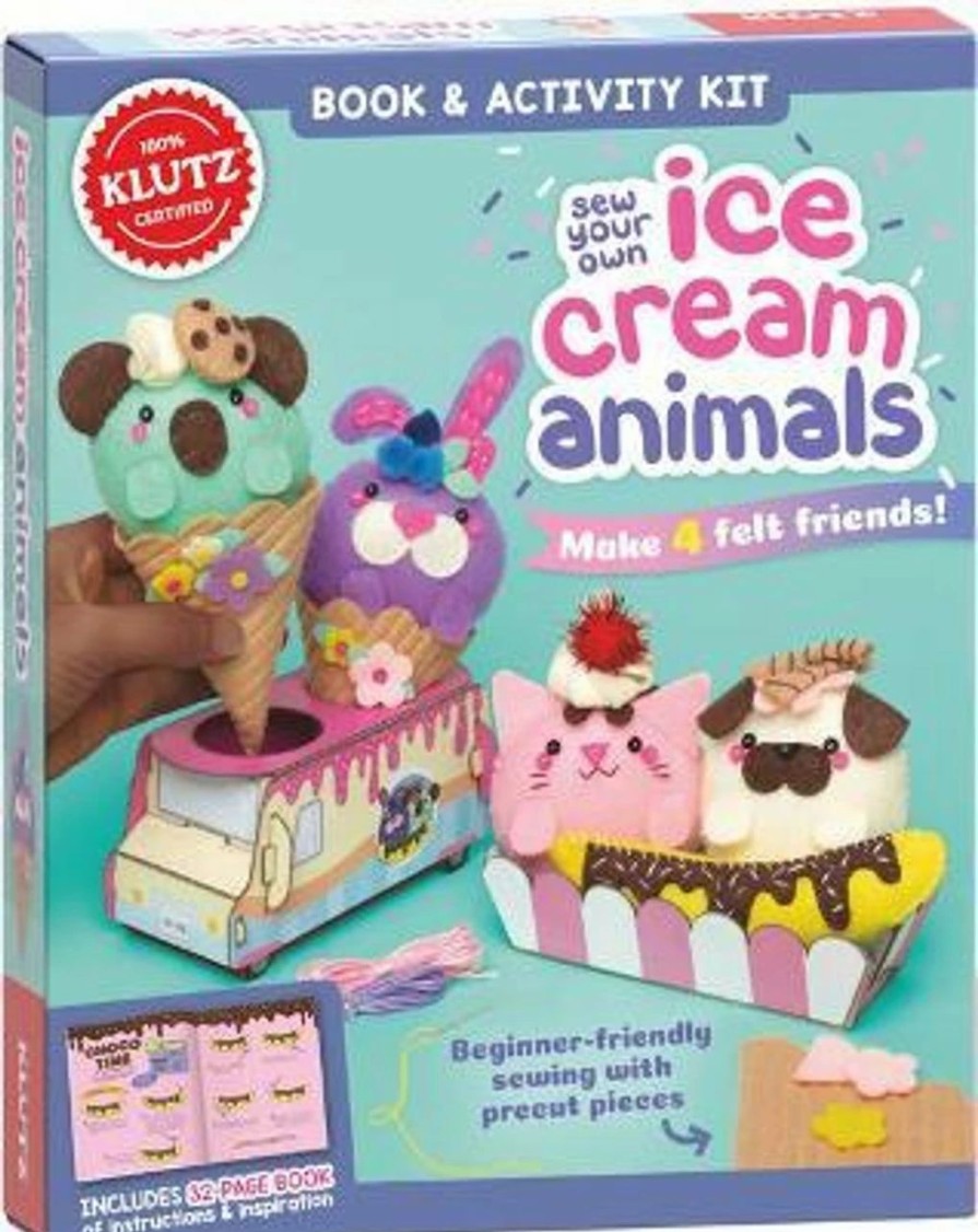 * Activity Books | Klutz: Sew Your Own Ice Cream Animals (Klutz)