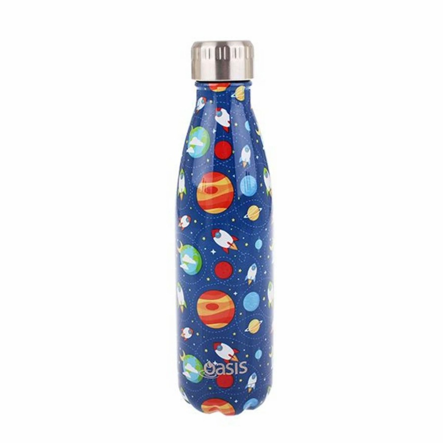 * Drinkware | Oasis Doble Wall Insulated Drink Bottle Outer Space 500Ml