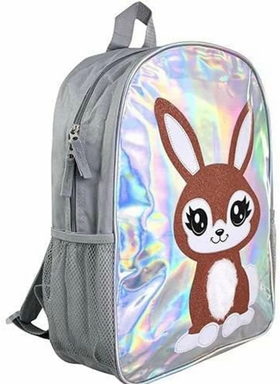 * Bags & Backpacks | Bunny Holographic & Plush 16" Backpack