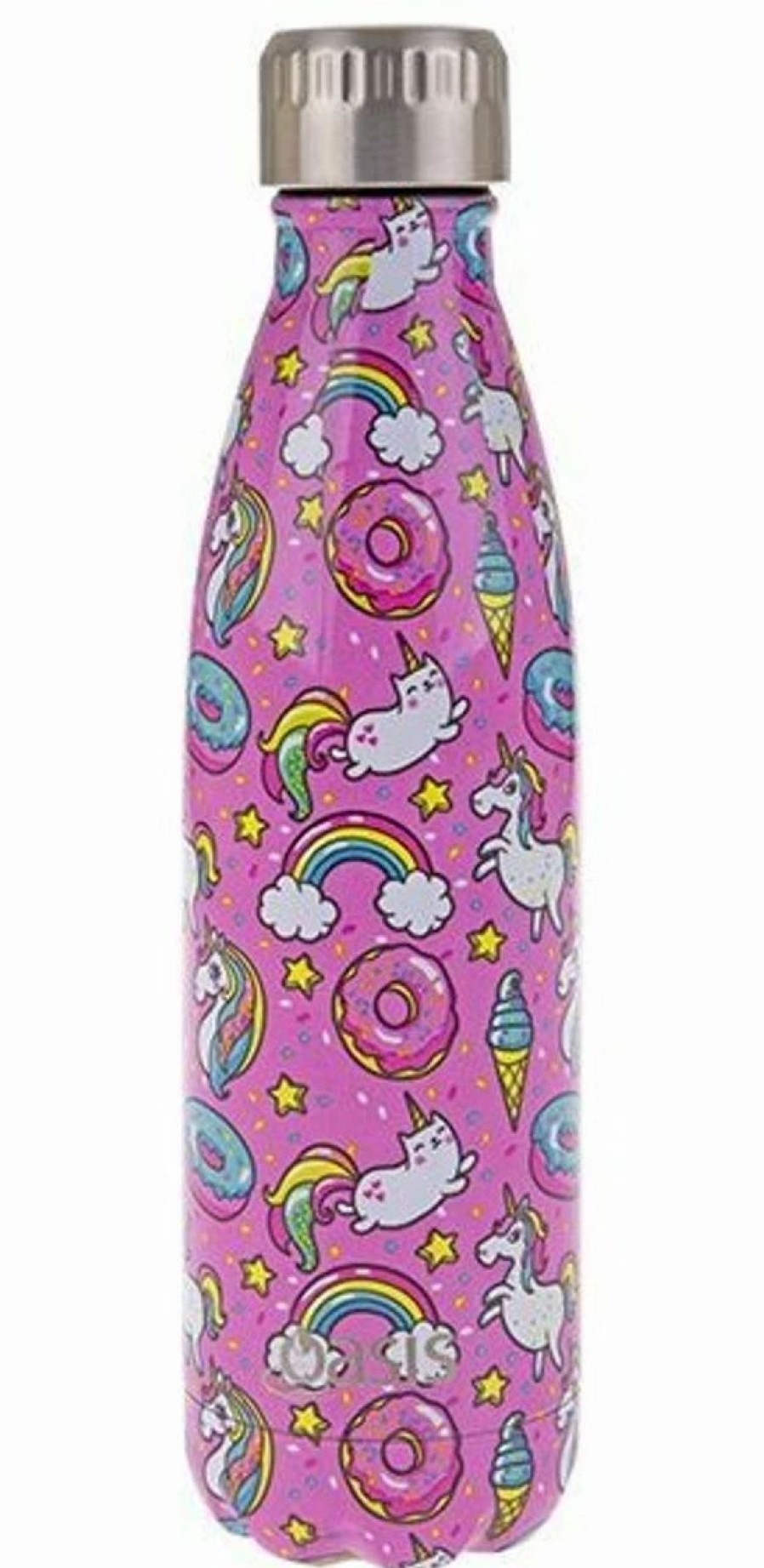 * Drinkware | Oasis Doble Wall Insulated Drink Bottle Unicorns 500Ml