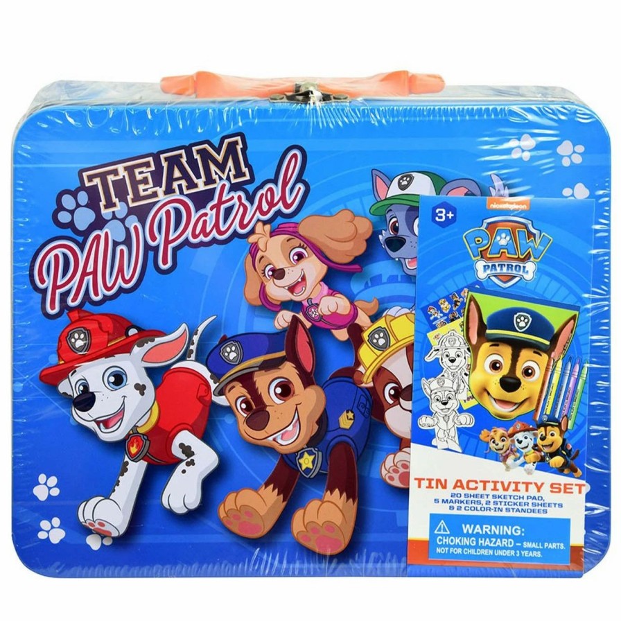 * General Stationery | Wholesale Paw Patrol Rectangle Tin With Stationery